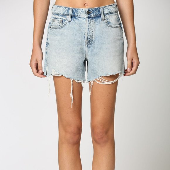 Hidden Jeans Pants - Hidden Jeans Sofie High Rise Mom Jean Shorts